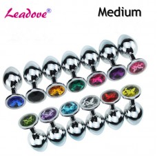 Stainless Crystal Butt Anal Plug Jewelry Medium Butt Plug Stainless Crystal Butt Anal Plug Jewelry Medium Butt Plug